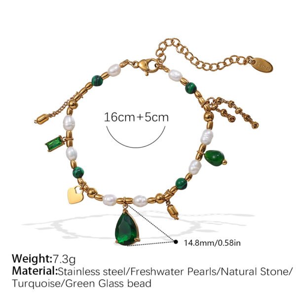 Handmade Gemstone Necklace and Bracelet With Stainless Steel Findings CGEM1003