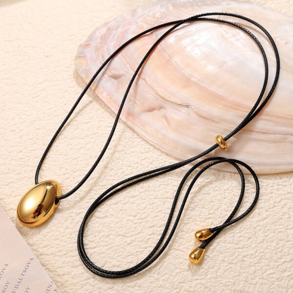 Handmade Pendant Necklace With Black Cord CGEM1006