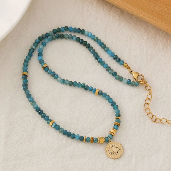 Handmade Blue Gemstone Necklace CGEM1011